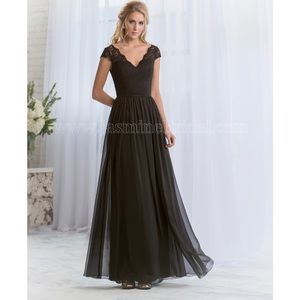 Belsoie Dusty Rose A-line gown / bridesmaids dress